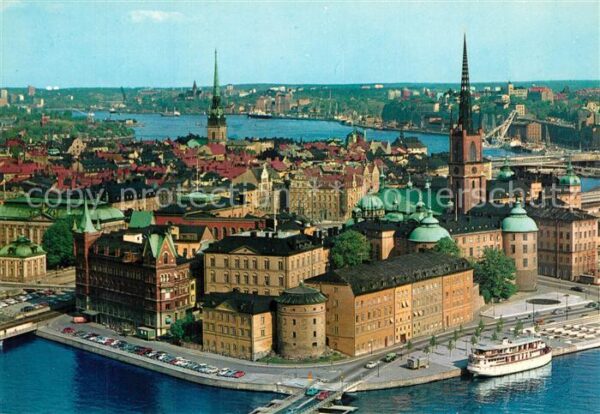 Stockholm Vier of Riddarholmen from Tower of Town