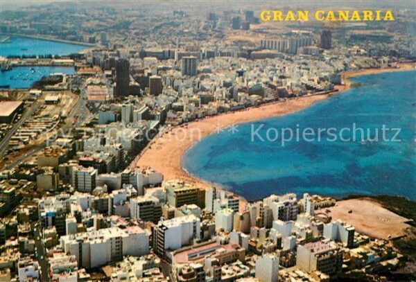 Las Canteras Fliegeraufnahme mit Strand