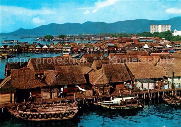 Penang Fliegeraufnahme Stilt Houses
