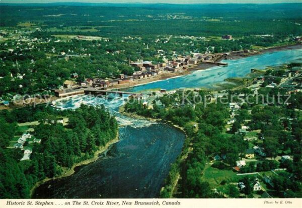 New Brunswick Nouveau Brunswick Fliegeraufnahme St. Croix River