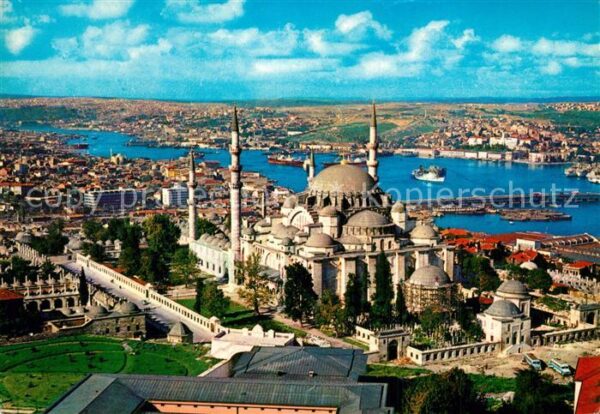 Istanbul Constantinopel Fliegeraufnahme Soliman-mosque