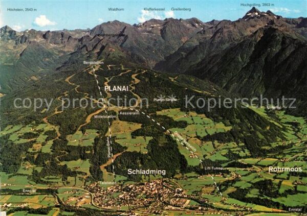 Schladming Obersteiermark Rohrmos Fliegeraufnahme Dachstein Tauer