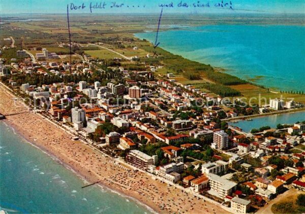 Lignano Sabbiadoro Fliegeraufnahme Strand