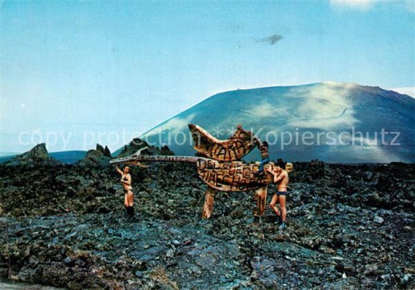 Lanzarote Kanarische Inseln Montana de Fuego Feverbera