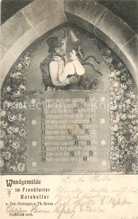 Frankfurt Main Wandgemälde Ratskeller