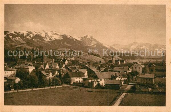 Sonthofen Oberallgaeu Panorama Alpen