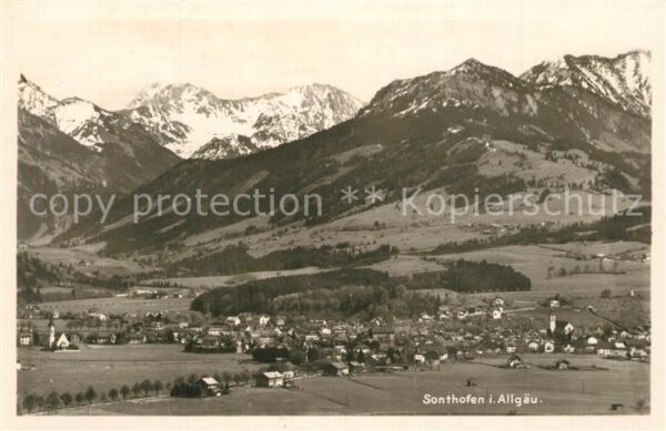 Sonthofen Oberallgaeu Panorama