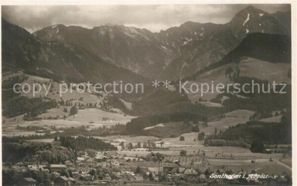 Sonthofen Oberallgaeu Panorama