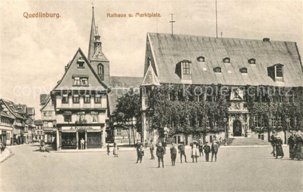Quedlinburg Rathaus Marktplatz
