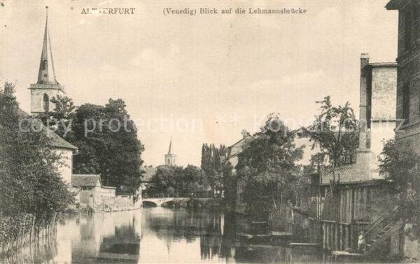 Alt Erfurt Lehmannsbrücke Klein-Venedig