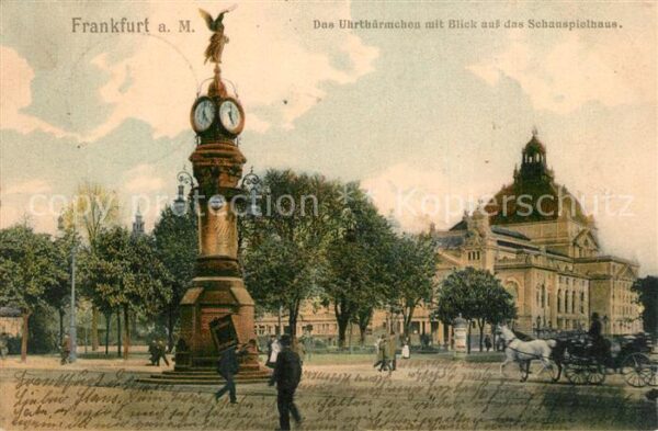 Frankfurt Main Uhrthürmchen Schauspielhaus