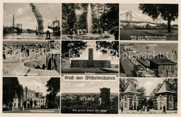 Wilhelmshaven Schwimmkran Stationskommando Marine-Ehr