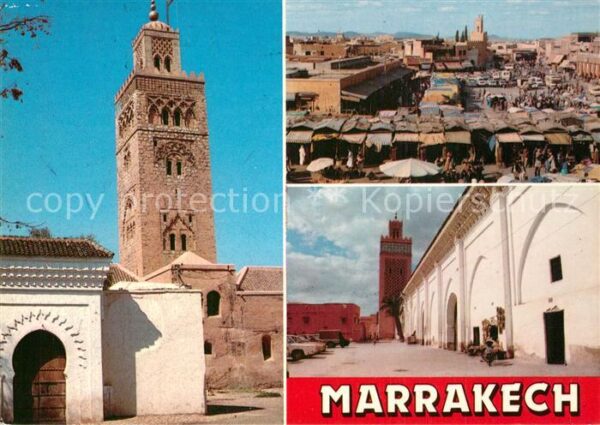 Marrakech Marrakesch Place Jamaa El Fna Mosquee Koutoubia Mo