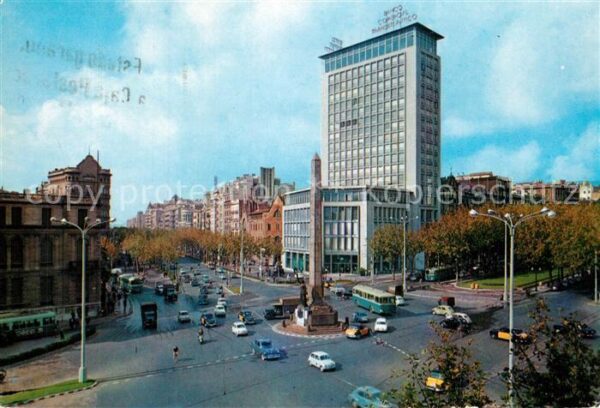 Barcelona Cataluna Plaza de la Victoria Avenida del Genera