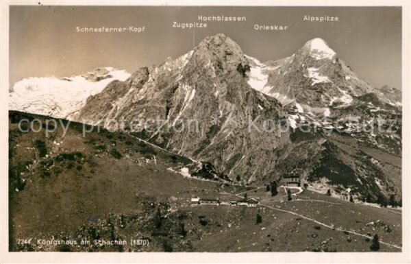 Garmisch-Partenkirchen Königshaus am Schachen Berg Schachen We