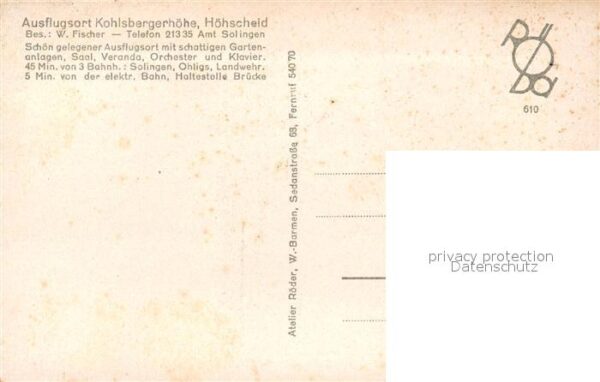 Hoehscheid Ausflugsort Kohlsbergerhöhe Gartenterra – Bild 2