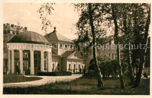 Franzensbad Boehmen Franzensquelle mit Gasbad
