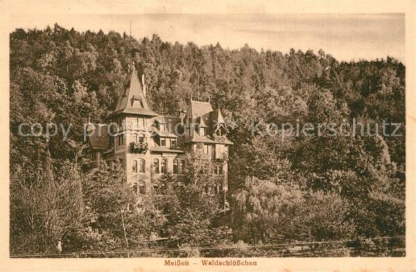 Meissen Elbe Sachsen Waldschlösschen