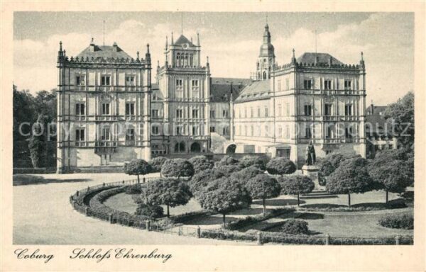 Coburg Schloss Ehrenburg Kupfertiefdruck