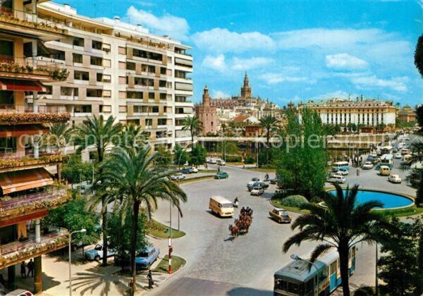Sevilla Andalucia Plaza de Cuba