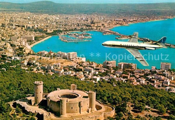 Palma de Mallorca Vista aérea de la ciudad Castillo de Be