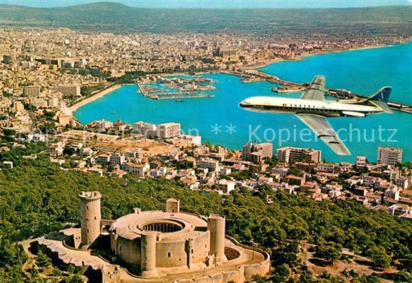 Palma de Mallorca Vista aérea de la ciudad Castillo de Be