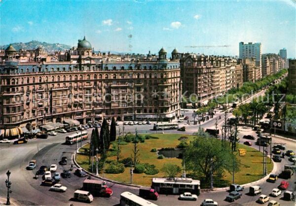 Barcelona Cataluna Plaza Calvo Sotelo y Avenida Generalísi
