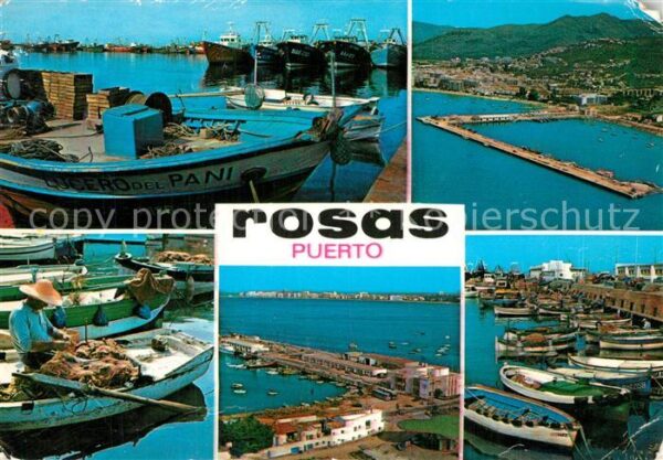 Rosas Costa Brava Cataluna Puerto diversas vistas