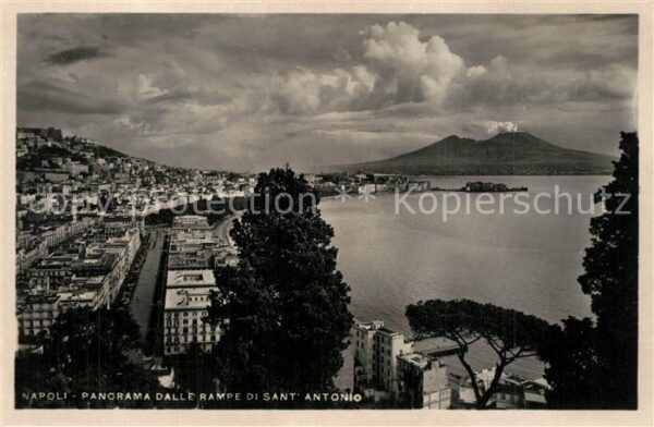 Napoli Neapel Panorama dalle rampe di Sant Antonio