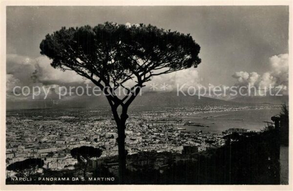 Napoli Neapel Panorama da San Martino
