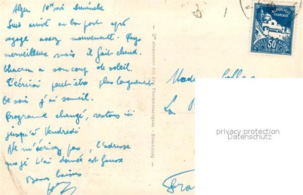 Alger Algerien Vue generale prise de l'Amiraute – Bild 2