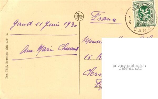 Gand Belgien Chateau des Comtes vu du Petit Gewad – Bild 2