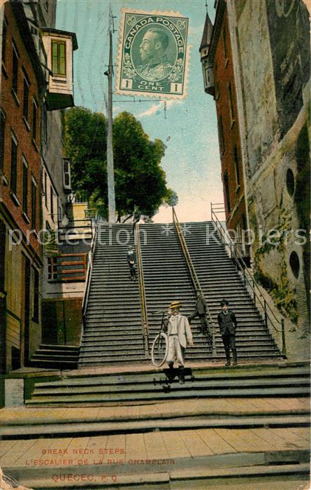 Quebec Escalier de la Rue Champlain