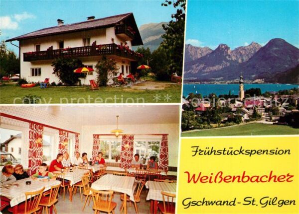 St Gilgen Wolfgangsee Gschwand Frühstückspension Weißenbacher