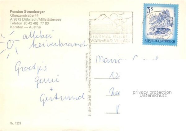 Doebriach Millstaettersee Pension Strumberger Fliegeraufnahme – Bild 2