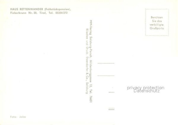 Fieberbrunn Tirol Frühstückspension Haus Rettenwander – Bild 2