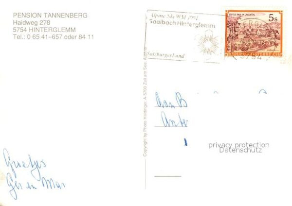 Hinterglemm Saalbach Pension Tannenberg Winter Sommer – Bild 2
