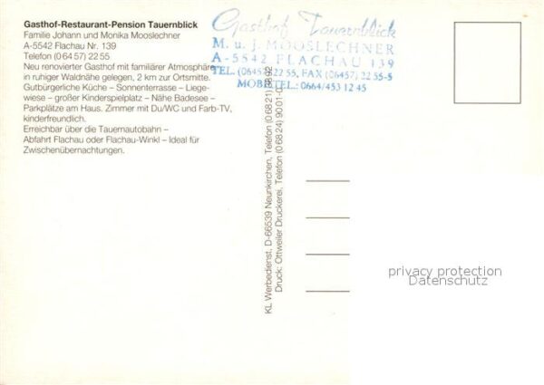 Flachau Gasthof Restaurant Pension Tauernblick – Bild 2