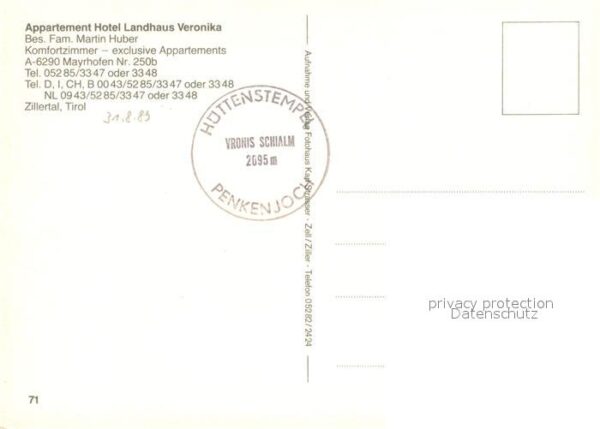 Mayrhofen Zillertal Appartement Hotel Landhaus Veronika – Bild 2