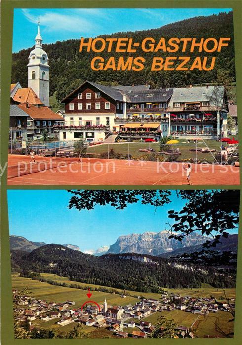 Bezau Vorarlberg Gasthof Gams Kirche Panorama