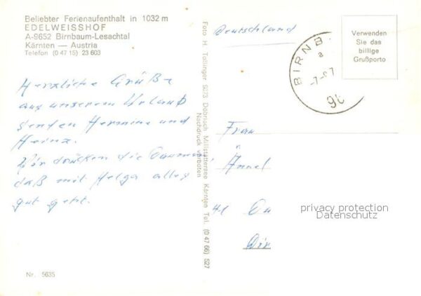 Birnbaum Lesachtal Edelweißhof Birnbaum – Bild 2