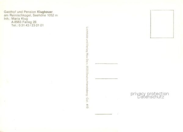 St Stefan Lavanttal Gasthof Pension Klugbauer Reinischkogel – Bild 2