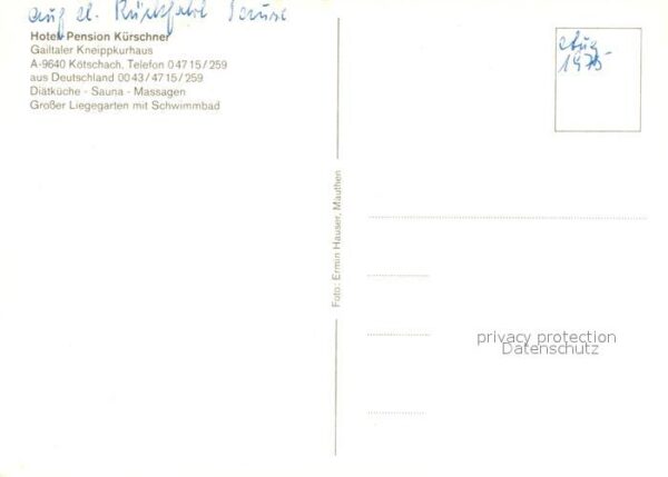 Koetschach-Mauthen Kaernten Hotel Pension Kürschner – Bild 2