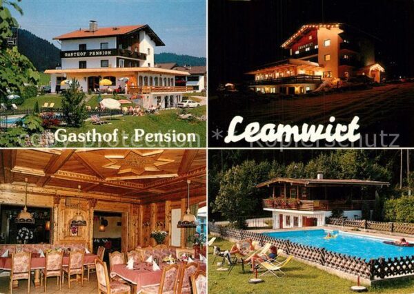 Hopfgarten Brixental Gasthaus Pension Leamwirt Schwimmbad