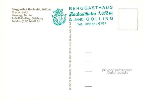 Golling Salzach Berggasthof Hochreith – Bild 2