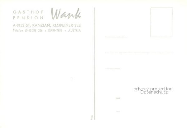 St Kanzian Klopeiner See Gasthof-Pension Wank – Bild 2