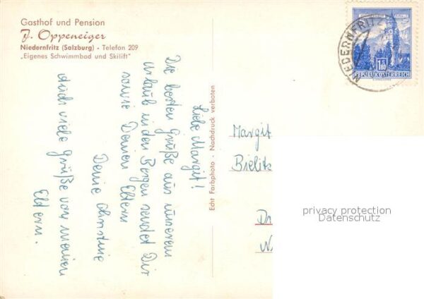 Niedernfritz Gasthof-Pension Oppeneiger – Bild 2