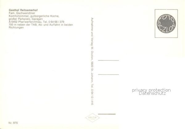 Pfarrwerfen Gasthof Reitsamerhof – Bild 2