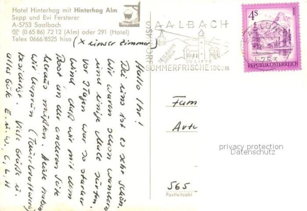 Saalbach-Hinterglemm Hotel Hinterhag Hinterhag Alm – Bild 2