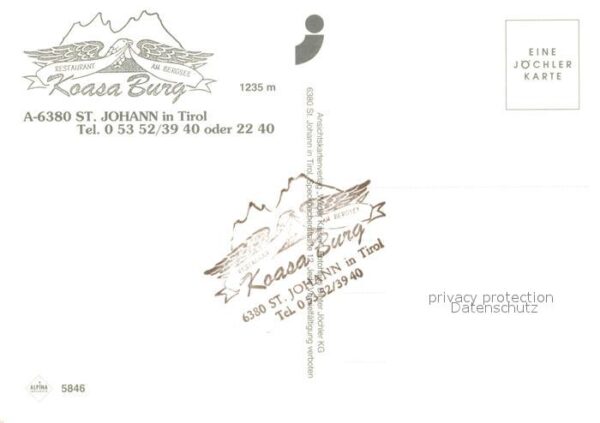 St Johann Tirol Restaurant Koasa Burg – Bild 2